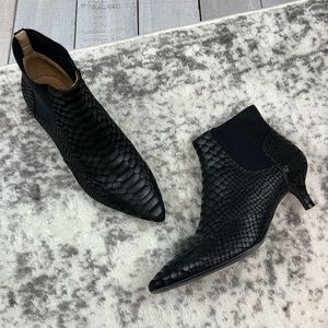 Naturalizer Piper snakeskin ankle boots